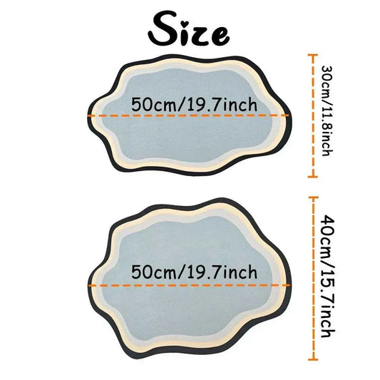 Personalised pet feeding mat in cute shape made of non-slip, waterproof diatom mud