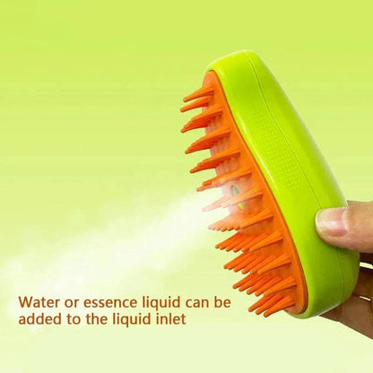 Pet Steam Brush for Cats and Dogs Grooming