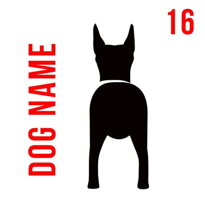 Personalised wooden dog leash rack with custom name engraving and metal hook mounted on wall