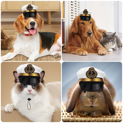 Captain Hat for Dogs and Cats