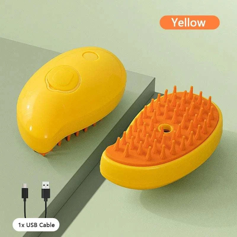 Pet Steam Brush for Cats and Dogs Grooming