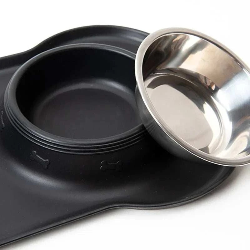 Anti-splash Double Food Bowls