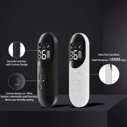 T200 Remote Training Collar black and white remote controls with security lock key and ultra-thin 18mm shell thickness for dog training