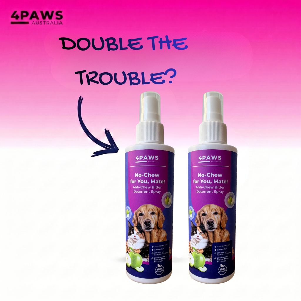 No Chew for you, Mate! Anti-Chew Bitter Deterrent spray bottle for cats and dogs to prevent chewing