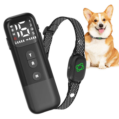 Remote waterproof training anti bark collar with vibration and beep no harm for dogs