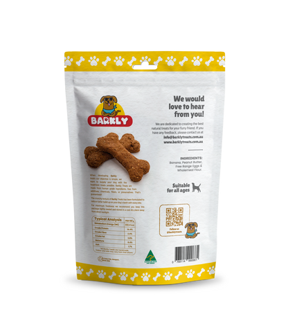 Barkly - Banana & Peanut Butter - Dog Treat