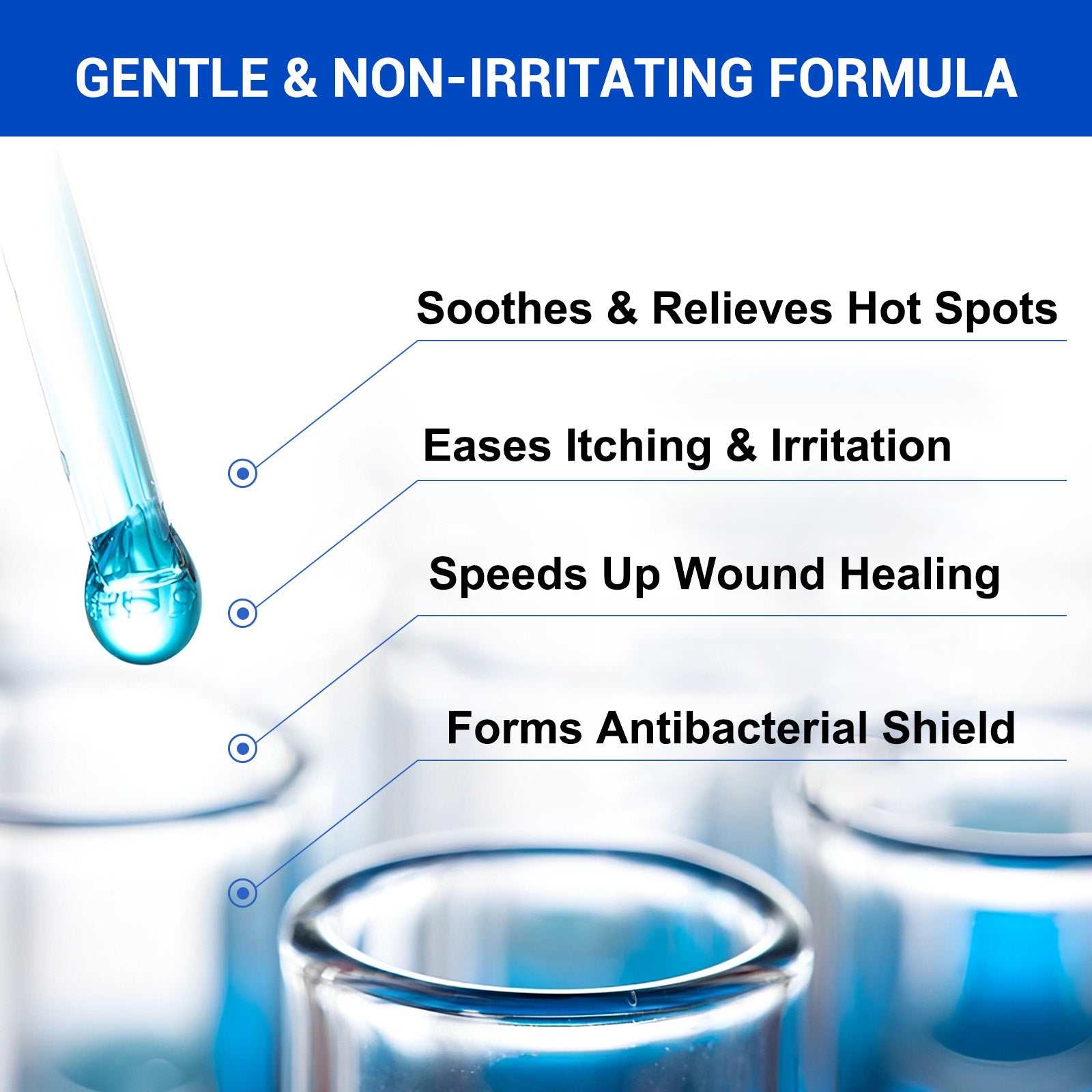 Oimmal dog wound care antimicrobial hydrogel spray soothes itching, relieves hot spots, speeds healing, and forms antibacterial shield
