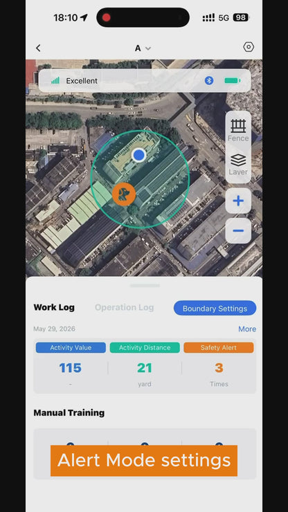 GPS Wireless Dog Fence Collar with Phone App